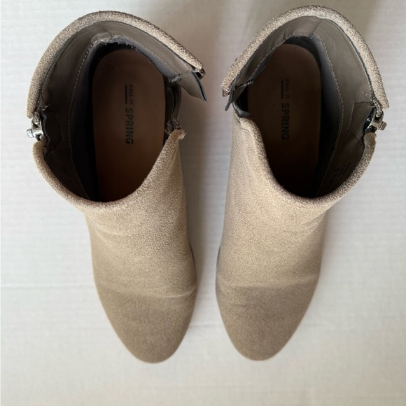 Call It Spring Women's Tan Ankle ‘Killian’ Booties Ladies Size 8 - Picture 9 of 9